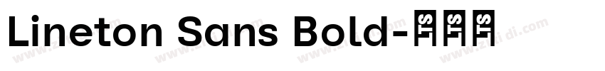 Lineton Sans Bold字体转换